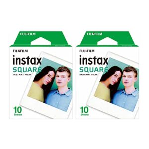 fujifilm instax square film us twin pack (2 boxes)