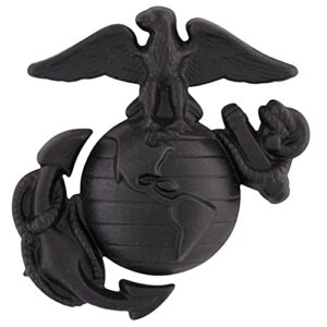 marine corps globe and anchor cap device black enlisted