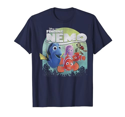 Disney Pixar Finding Nemo Group Shot Poster Graphic T-Shirt T-Shirt