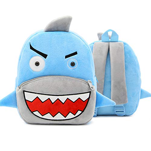 KISSOURBABY Backpack for Toddler Boys, Toddler Bookbag Girl Dinosaur Toys Bags(Shark)