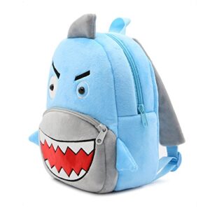 KISSOURBABY Backpack for Toddler Boys, Toddler Bookbag Girl Dinosaur Toys Bags(Shark)