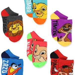 Disney The Lion King-Teen-Adult's 6 pack Socks Set (Shoe: 4-10 (Sock: 9-11), Blue/Multi)