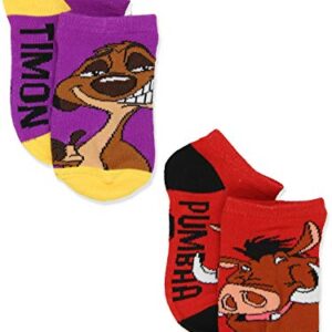 Disney The Lion King-Teen-Adult's 6 pack Socks Set (Shoe: 4-10 (Sock: 9-11), Blue/Multi)