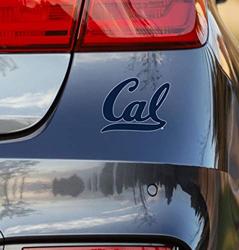 Nudge Nudge Printing University of California Berkeley Sticker Golden Bears Blue Cal Script Cursive Logo Car Decal Heavy-Duty Officially Licensed NCAA Vinyl for Bumpers, Window, Laptops, or Coolers