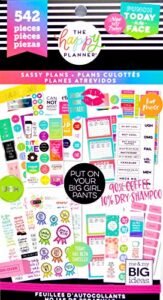 mambi, the happy planner - 542"sassy plans" value pack stickers