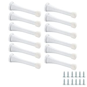 amazon basics spring door stop - white, 12-pack