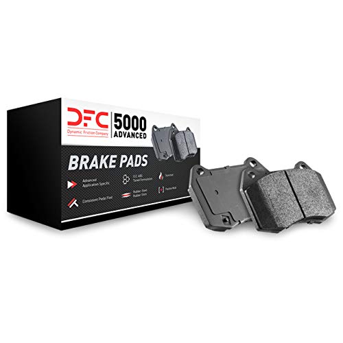 Dynamic Friction Company 5000 Advanced Brake Pads - Low Metallic 1551-0810-00-Front or Rear Set For 1990-1992 Ferrari F40, 1995-1997 Ferrari F50, 2000-2006 Jaguar XKR, 2001-2005 Aston Martin Vanquish,