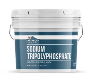 earthborn elements sodium tripolyphosphate, 1 gallon bucket, powerful cleaning agent, water softener, laundry additive, resealable bucket