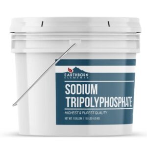 Earthborn Elements Sodium Tripolyphosphate, 1 Gallon Bucket, Powerful Cleaning Agent, Water Softener, Laundry Additive, Resealable Bucket