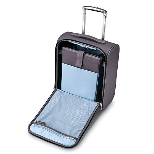Samsonite Solyte DLX Softside Luggage, Mineral Grey, Underseater