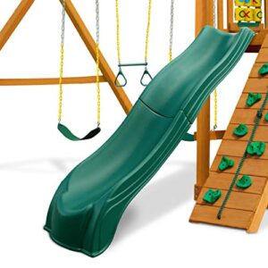 Swing-N-Slide WS 5033 Olympus Wave Slide Plastic Slide for 5' Decks, Green