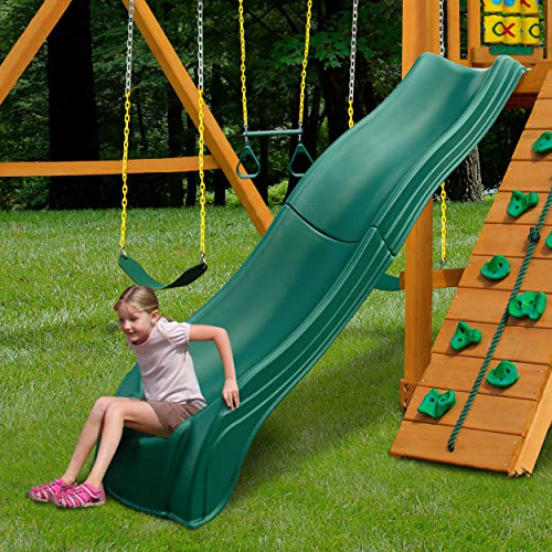 Swing-N-Slide WS 5033 Olympus Wave Slide Plastic Slide for 5' Decks, Green