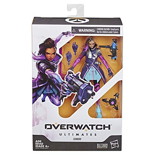 Hasbro Gaming E6487AS00 Overwatch Ultimates Series Sombra 6" Collectible Action Figure