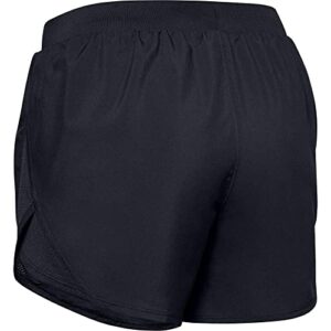 Under Armour Womens Fly By 2.0 Running Shorts , Black (001)/Black , X-Large