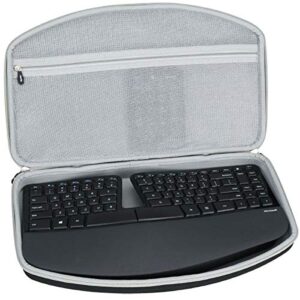 aproca hard carry travel case fit microsoft sculpt ergonomic keyboard (5kv-00001)