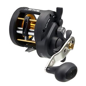piscifun salis x 3000 baitcasting fishing reel, round level wind trolling reel with 6.2:1 gear ratio, 37lbs max drag, durable stainless-steel bearing for inshore saltwater fishing, left hand retrieve