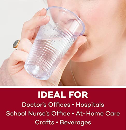 Dealmed 3 oz. Disposable Plastic Cups – 100% Recyclable Cups for Doctor's Offices, School Nurse's, Hospitals, at Home and More (Pack of 100)