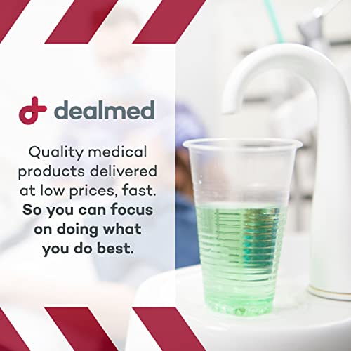 Dealmed 3 oz. Disposable Plastic Cups – 100% Recyclable Cups for Doctor's Offices, School Nurse's, Hospitals, at Home and More (Pack of 100)