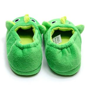 Toddler Baby Boys House Slipper Cute Dinosaur Cartoon Soft Anti-Slip Winter Shoes (Toddler/Little Kid)