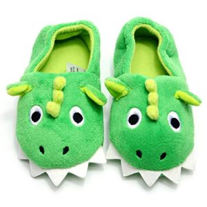 Toddler Baby Boys House Slipper Cute Dinosaur Cartoon Soft Anti-Slip Winter Shoes (Toddler/Little Kid)