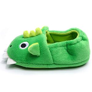 Toddler Baby Boys House Slipper Cute Dinosaur Cartoon Soft Anti-Slip Winter Shoes (Toddler/Little Kid)