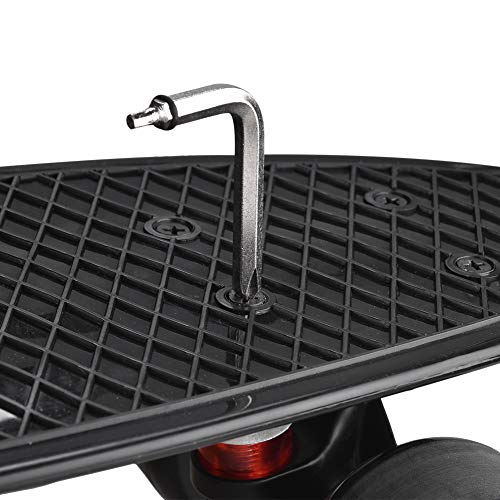 Zeato All-in-One Skate Tools Multi-Function Portable Skateboard Y Tool Accessory with Y-Type Allen Key and L-Type Phillips Head Wrench Screwdriver