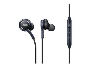 samsung stereo headphones with microphone for galaxy s8, s9, s8 plus, s9 plus, note 8 and note 9 - bulk packaging - titanium grey