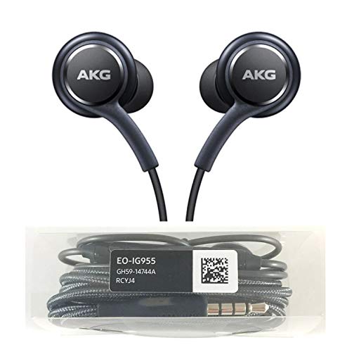 Samsung Stereo Headphones with Microphone for Galaxy S8, S9, S8 Plus, S9 Plus, Note 8 and Note 9 - Bulk Packaging - Titanium Grey