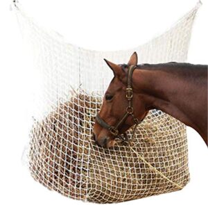nrtfe hay net slow feed bag for horse feeder full day feeding grazing extra large (63"x40")