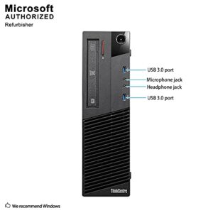 lenovo ThinkCentre M93p Business Class Desktop, Quad Core i7 4770 3.4Ghz, 16GB DDR3 RAM, 512GB SSD Hard Drive, DVD-RW, Windows 10 Pro (Renewed)