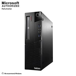 lenovo ThinkCentre M93p Business Class Desktop, Quad Core i7 4770 3.4Ghz, 16GB DDR3 RAM, 512GB SSD Hard Drive, DVD-RW, Windows 10 Pro (Renewed)