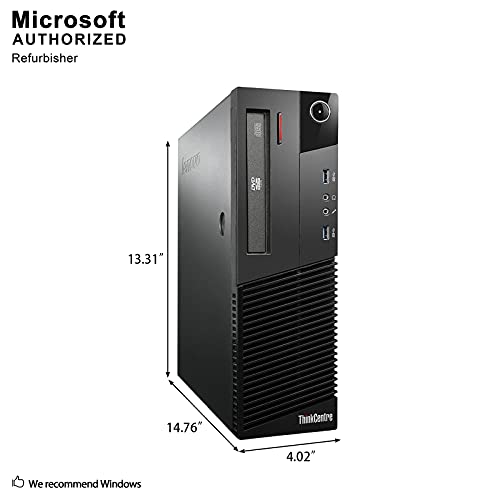 lenovo ThinkCentre M93p Business Class Desktop, Quad Core i7 4770 3.4Ghz, 16GB DDR3 RAM, 512GB SSD Hard Drive, DVD-RW, Windows 10 Pro (Renewed)