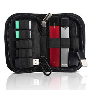 Carrying Case Fits Pods & USB Charger,Travel Storage case for Your Pocket or Bag(Case Only) (black01) (Black)