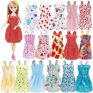 Doll Clothes for Barbie Dresses Gown with Shoes Outfit Set for Xmas Birthday Gift(69 Pack)