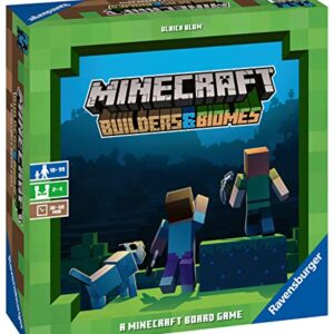 Ravensburger Minecraft: Builders & Biomes Strategy Board Game, 2-4 players, Ages 10 & Up