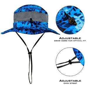 KastKing Sol Armis UPF 50 Boonie Hat - Sun Protection Hat, Fishing Hat - Breathable Fabric - Comfortable - Prym1 Camo,Shoreline