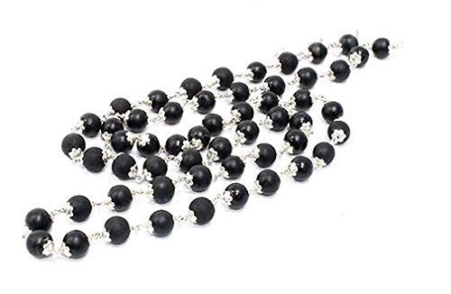 Rudra Divine Shaligram Mala in Pure Silver/Original shaligram mala / 54 + 1 Beads mala / 6 mm Beads