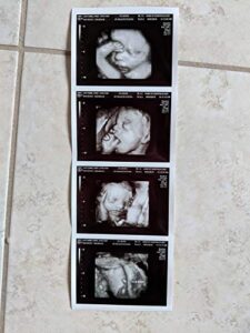 prank 3d customized fake ultrasound strip of 4 photos