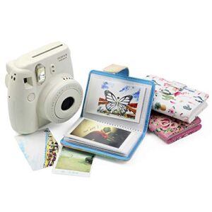 DKEnjoy PU Leather 20 Pockets Photo Album for Fujifilm Instax Mini 8/9/7s/25/70/90 Instant Camera Film, 3 Inch Pictures (White)