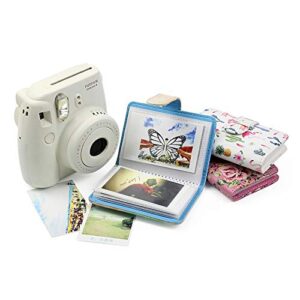 DKEnjoy PU Leather 20 Pockets Photo Album for Fujifilm Instax Mini 8/9/7s/25/70/90 Instant Camera Film, 3 Inch Pictures (White)