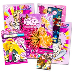 barbie coloring and activity book super set - 4 books with over 25 stickers party pack