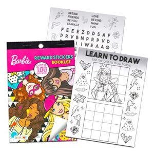 Barbie Coloring and Activity Book Super Set - 4 Books with Over 25 Stickers Party Pack