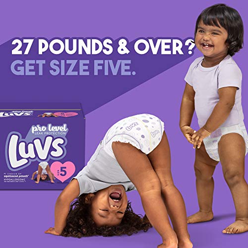 Luvs Pro Level Leak Protection Diapers Size 5 19 Count