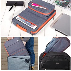 Voova Laptop Sleeve Case 15.6 Inch, Compatible with MacBook Pro 15, New MacBook Pro 16 M1 Pro/Max, 15-16" Microsoft Hp Lenovo Dell Acer Asus, Waterproof Computer Bag with Detachable Pouch, Dark Grey