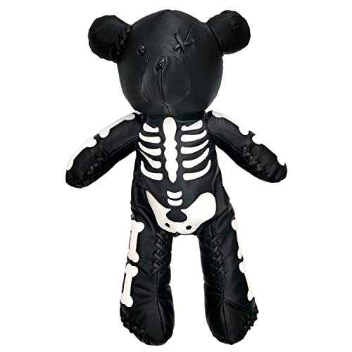 MengEryt Fashion Skeleton Bear Backpack Punk Style Cute Bags Designer Backpacks (Black)