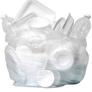 Aluf Plastics 10 Gallon Trash Bags - (COMMERCIAL 1000 PACK) - Source Reduction Series Value High Density 6 MICRON gauge - Intended for Home, Office, Bathroom, Paper, Styrofoam