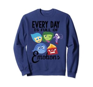 disney pixar inside out every day emotions sweatshirt sweatshirt