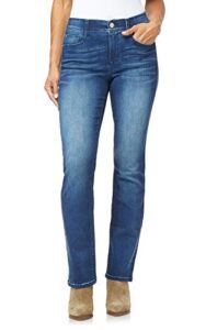 angels forever young women's 360 sculpt bootcut jeans, blue, 16