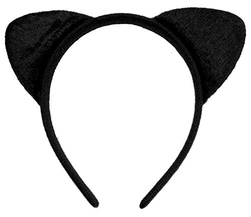 OLYPHAN Cat Ears and Tail Costume Adult Women - Black Cat Halloween Costume Set & Cosplay Accessories Kit