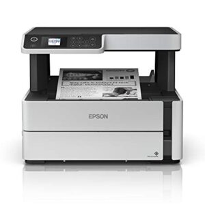 Epson EcoTank ET-M2170 Wireless Monochrome All-in-One Supertank Printer with Ethernet PLUS 2 Years of Unlimited Ink*,White